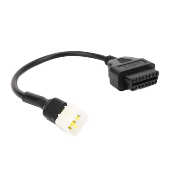 6-pinners OBD2 diagnostisk adapter Plastmotorfeildetektorverktøyerstatning for Delphi motorsykkel