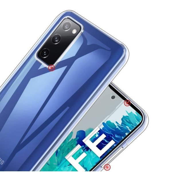 Case for Compatible with Samsung S20 FE - Fully Transparent Silicone 2 Pieces Front Back Interconnected Phonillico®