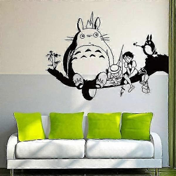 Söt tecknad Totoro actionfigur väggdekor för barnrumsdekoration