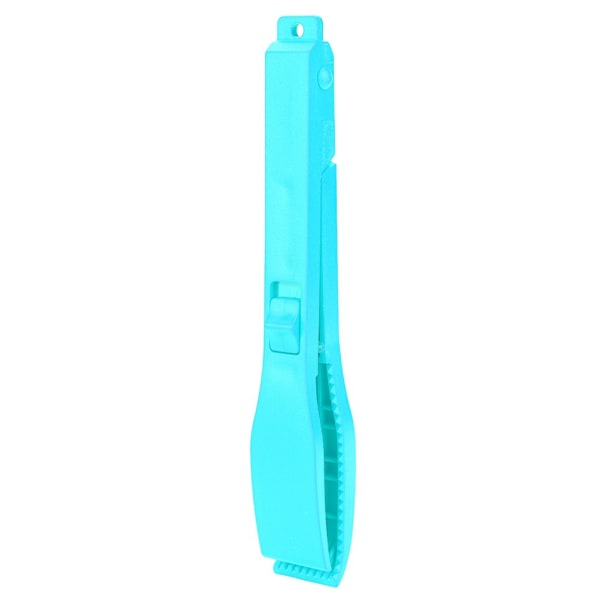 Fiskekontroller Fiskklämma Handåtdragning Klämma Gripare Plast Grabber Låsverktyg Blå