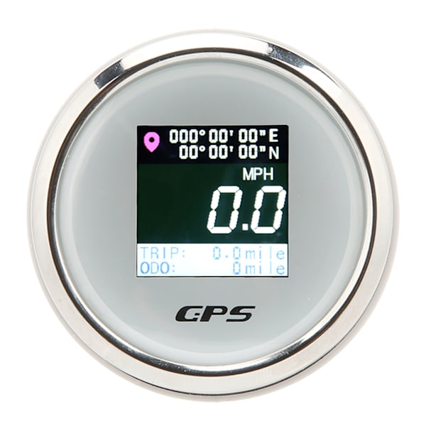 52 mm GPS hastighetsmätare vägmätare DC 9‑32V körsträcka IP67 Vattentät antidim Universal för båt RV motorcykel