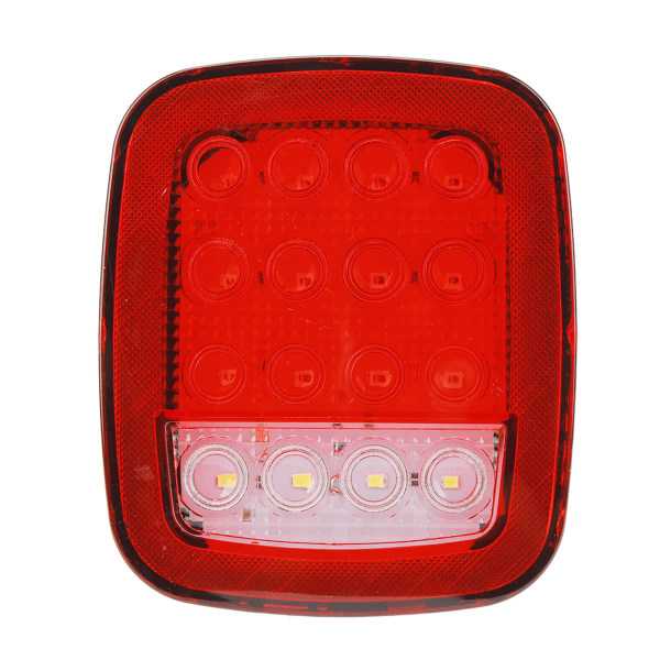 Perävaunun takavalot 12v - 24v 16 LED jarrun pysäytys perävaunun valot avolava-autojen perävaunujen raskaille ajoneuvoille