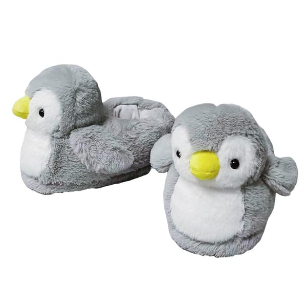 Damtofflor Söta Pingvin Djurtofflor Grå Gray Gray One size 35-38
