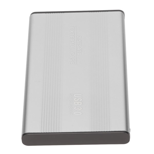 USB3.0 HDD-kabinett 2,5 tommer 5 Gbps Ultra tynn lett HDD-kabinett-adapter for bærbare datamaskiner for WIN 7 for WIN 10 Sølv