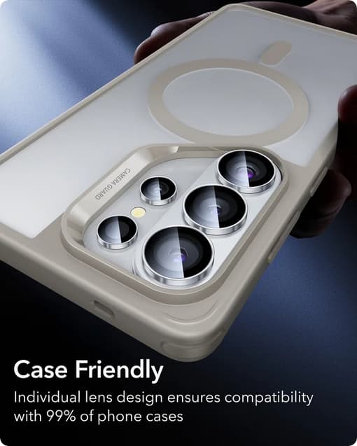 2-Pack Compatible with Kompatibel med Samsung S26 Ultra Camera Lens Protector Tempered Glass Silver Silver 30