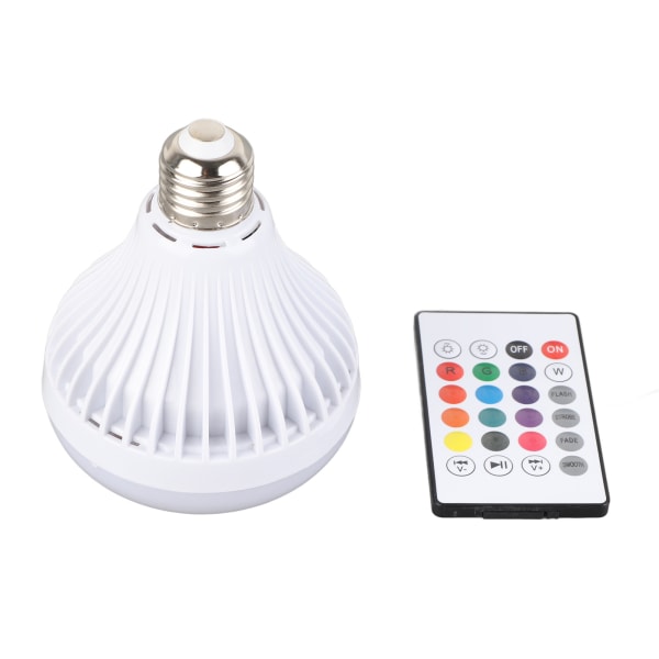 Bluetooth musiikkipolttimo RGBW Color E26 Base Kaukosäädin Kaiutin LED-lamppu Baari Makuuhuone Ravintola 100-240V /