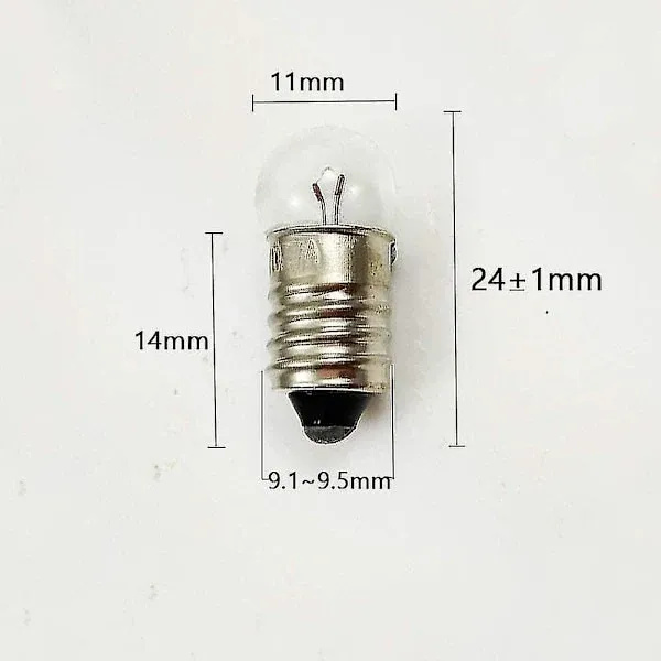 【BEMS】Low Price Campaign 10-pack E10 Screw Base Compatible with Flashlight, 2.5V 0.3A
