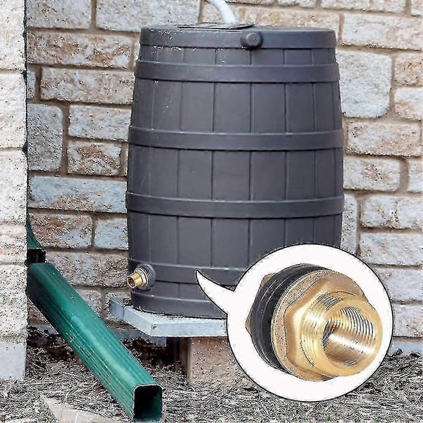 1\" hunn 1-1/4\" hann solid messing vanntankkobling skott tankkobling slitesterk rørleggeradapter