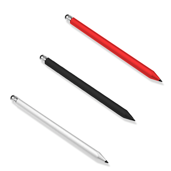 2-i-1 Pekskärmspenna Hög Precision Stylus för iPhone för Samsung Tablet PC