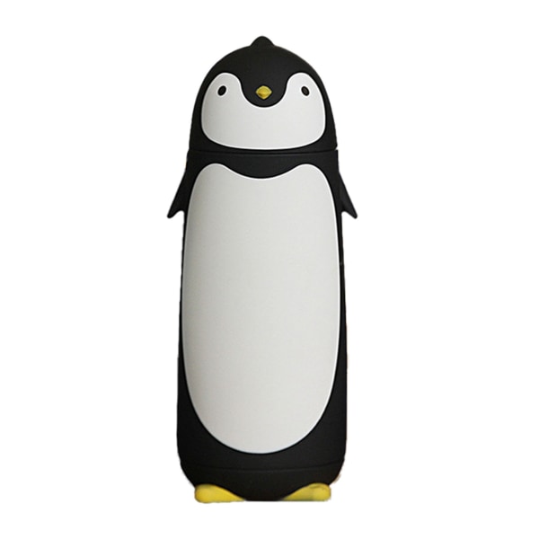TIMH Vandflaske Penguin Design varmeisolering 300ml bærbar vandkop til udendørs sort