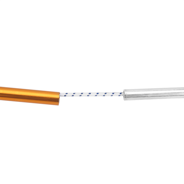 2 st/paket Tältstänger för utomhuscamping, vandring, resor, 12 sektioner, aluminiumlegering, 8,5 mm, 4,42 m