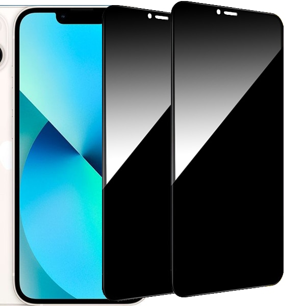 【BEMS】2-Pack Compatible with iPhone 13 Privacy Screen Protector - Tempered Glass, Anti-Spy, Privacy Screen Protector