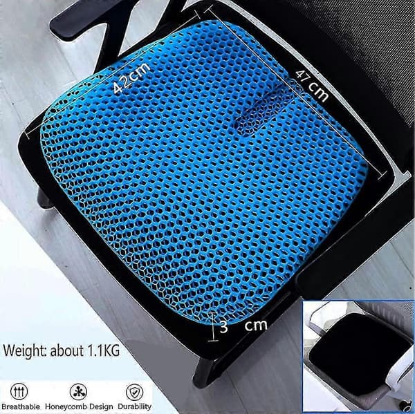 Gelsetepute ortopedisk, pustende setepute med honeycomb bionisk stol