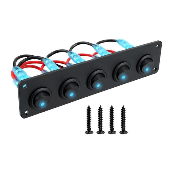 Vippebryterpanel Vippebryterknapp Bryterpanel med 4 skruer E
