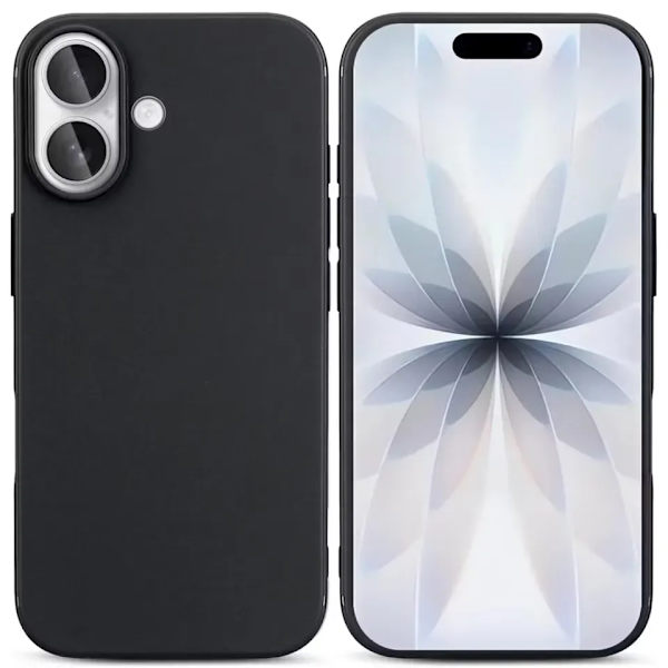 【BEMS】Compatible with iPhone 17 Matte Black Silicone Case