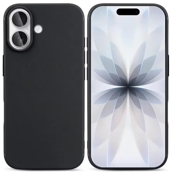 Kompatibel med iPhone 17 Mat Sort Silikone Cover