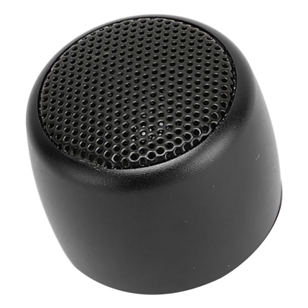 Mini Bluetooth Høyttaler Kraftig Subwoofer USB Oppladbar Metall Bærbar Trådløs Høyttaler for Telefon Nettbrett PC Svart