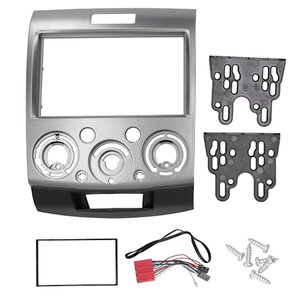 2 Din Dash Radio Stereo Fascia DVD Navigasjon Panel Ramme Passer for Ford Everest/Ranger
