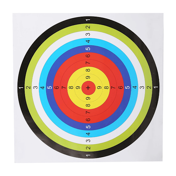 10 stk. 42,5 * 42,5 cm Bueskyteskive Papirflate for Pil Bue Skyting Jakt Øvelse