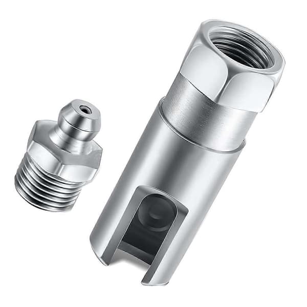 【BEMS】Smørenippel Retvinklet 90 Grader Push-Fit Rillet Smørenippel
