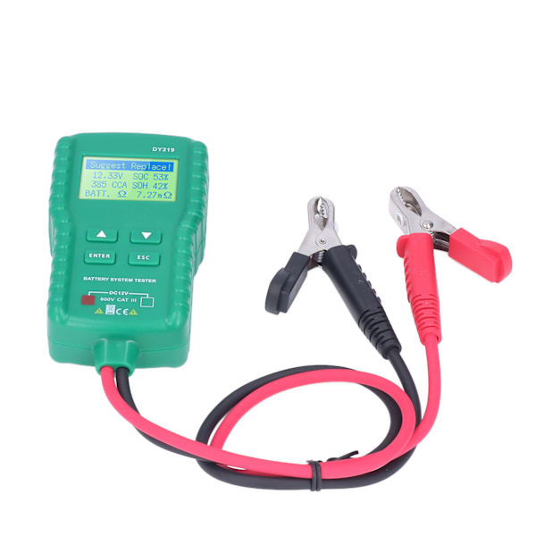 DY219 12V bilbatteribelastningstestare Digital batterianalysator Multifunktionsdiagnosverktyg för bilreparationsverktyg