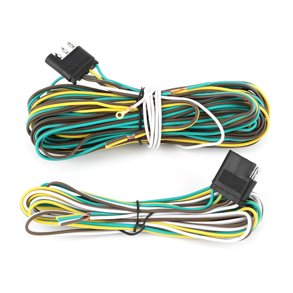 Tilhengerkabelsett forlengelse 36FT 8.5+2.4m 4 ledninger 4Flat 4 Pin med hann-hunnkontakt