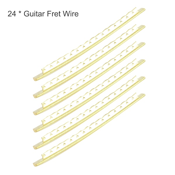 24 stk/sett Elektrisk Gitarre Båndtråd Gitarre Gripebrett Messing Båndtråd Bredde 2,7 mm