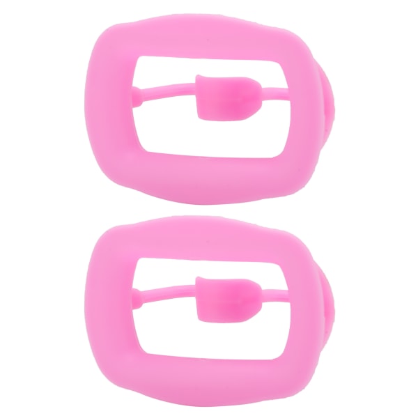 2 stk Silikone kindretraktor Genanvendelig bærbar tandmundåbner til oral inspektion Pink ++/