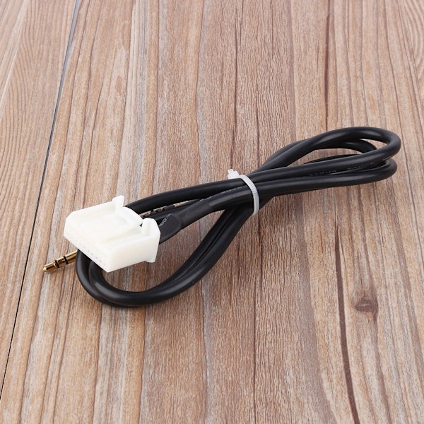 3,5 mm AUX lydradio MP3-spiller øretelefon telefon inngang adapterkabel for Toyota