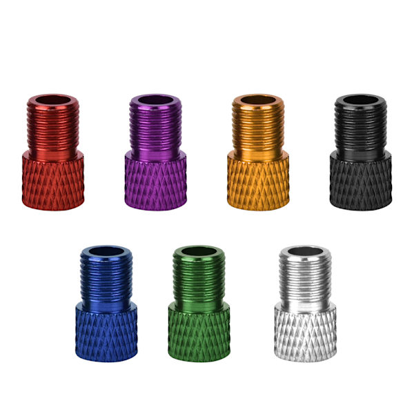 7 stk Sykkelpumpe Adapter Presta Ventil til Schrader Ventil for Landeveissykkel Fast Gear