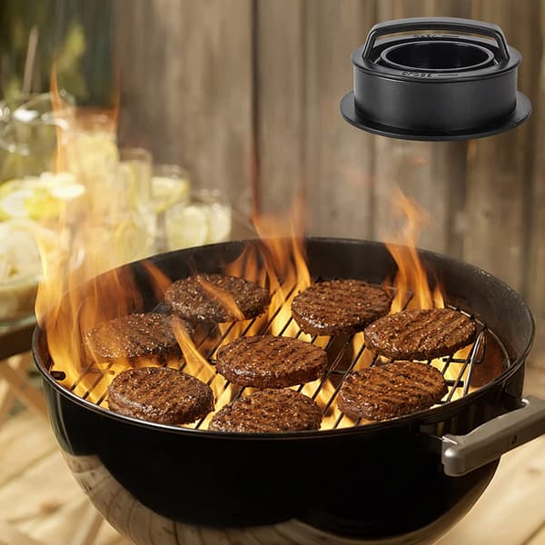 【BEMS】3-in-1 Burger Press, Adjustable Non-Stick, Slider and Stuffing Machine Compatible with Burger and Grill Enthusiasts