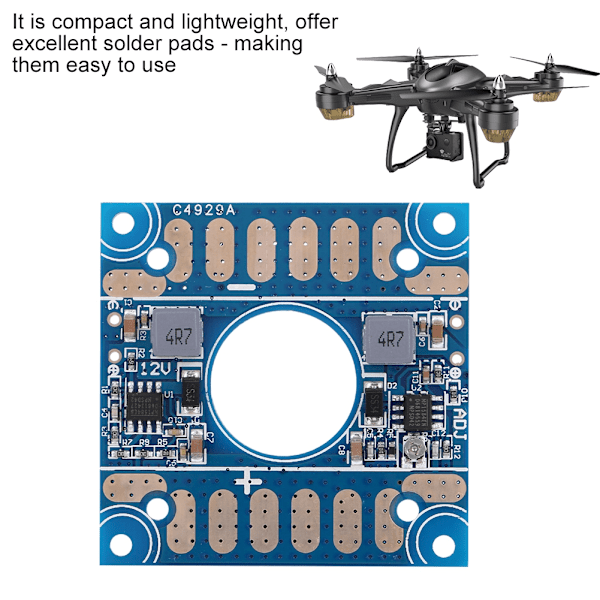 FPV Drone Tilbehør 5V 12V Justerbar Spænding BEC Udgang ESC Strømfordelingskort PDB