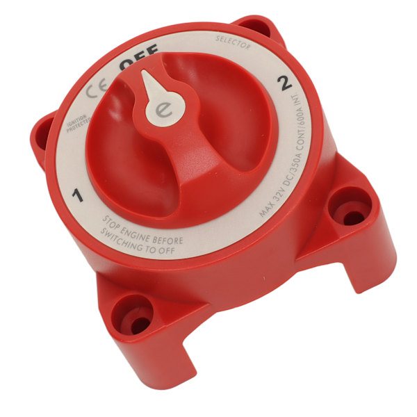 Batteriväljare Rotary Knop 3 Knoppar 350A 32V Batterifrånkopplingsbrytare för RV Marine Automotive 11001 (3 Position)