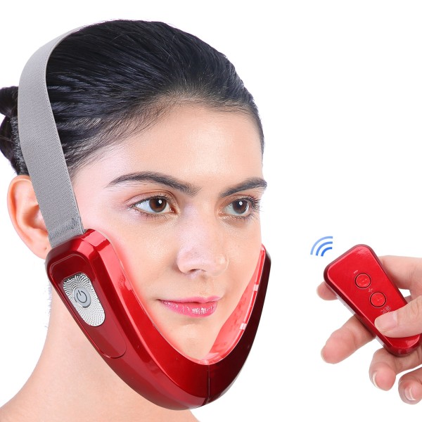 TIMH ansiktsløftende enhet Elektrisk V-Face Machine Slankende Vibrasjonsdobbel-Haks Reduser