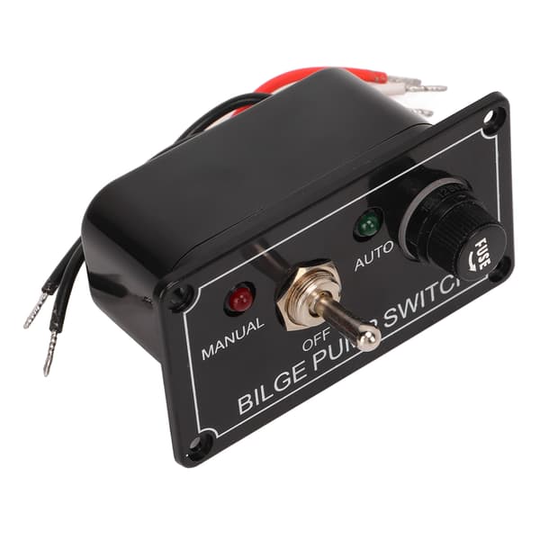 【BEMS】3-veis lensepumpebryter Vippebryterpanel Marine Manuell Av Auto Bryterpanel