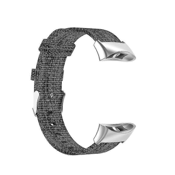 För Garmin Forerunner 45 Nylon Klockarmband Armband Slitstarkt -JA Gray