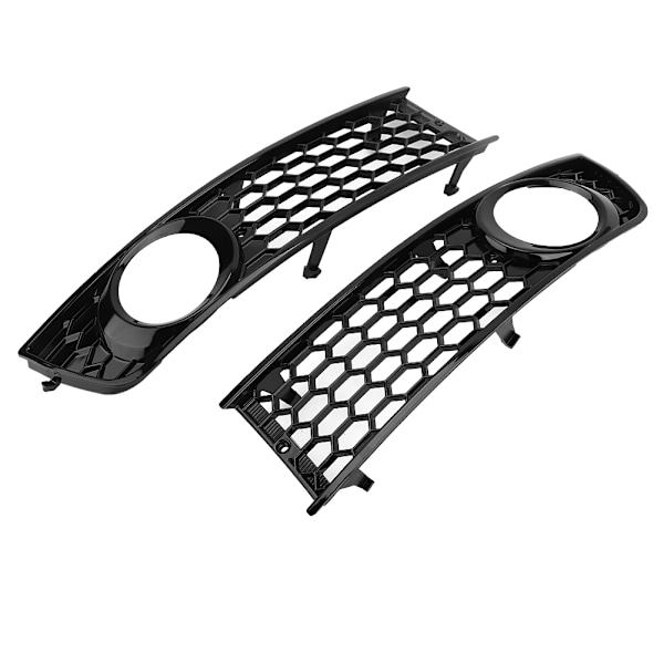 2 stk Bil Front Bumper Tåkelysgrill Nedre Side Tåkelysgrill for Audi A4 B6 2002-2005