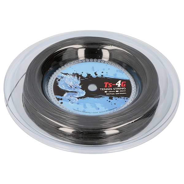 200m Holdbar Polyester Tennis Racketstreng Rund Slagmodstand Hård Racketstreng (1,25 mm)
