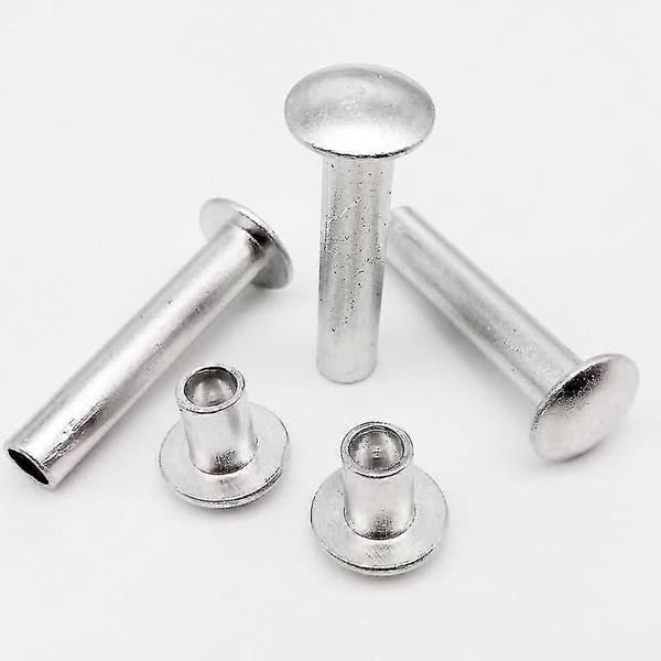 Nagle Aluminium Rundt Flatt Hode Halvhul Nagle M2 50pcs 10mm