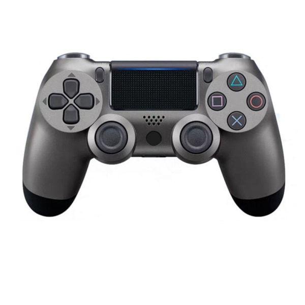 PS4 sexaxlig Dual Vibration Bluetooth trådlös handkontroll-Stålgrå//