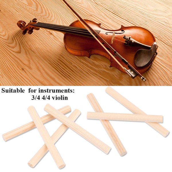 10 st Slitstarka gran violinkolumn ljudpostdelar tillbehör för 3/4 4/4 violiner //+