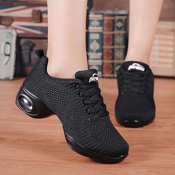 Dame Sko Åndbare Slip-On Dansesko Skridsikre Løbesko 2G1902 Sort Black 40
