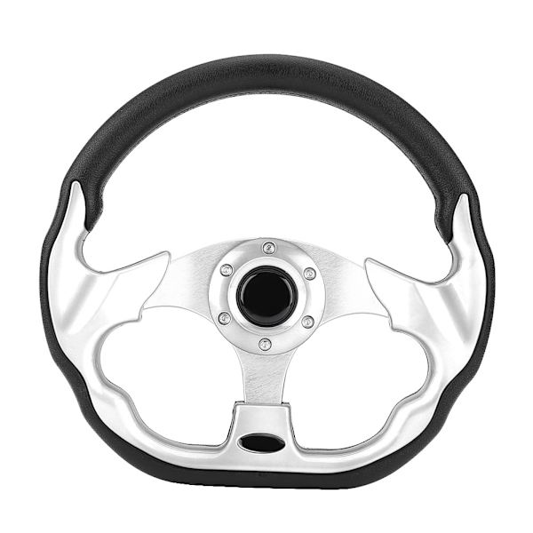 320mm Senaste kolfiber racing styrmodifiering Mini drifting ratt (Silver)