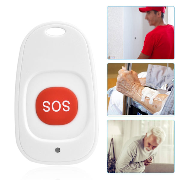 Langaton SOS-hätäpainikkeellinen hälytin Kotivarasvarojen hälytinanturi 433MHz