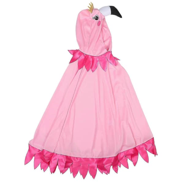 Flamingo kappe med hætte til cosplay sjovt kostume til børn og voksne[BEMS]