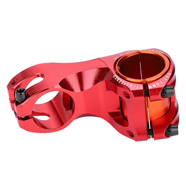 Sykkelstyre -17 Grader Aluminiumslegering Sykkelstyre Stem 31.8mm Utbytting (Rød)