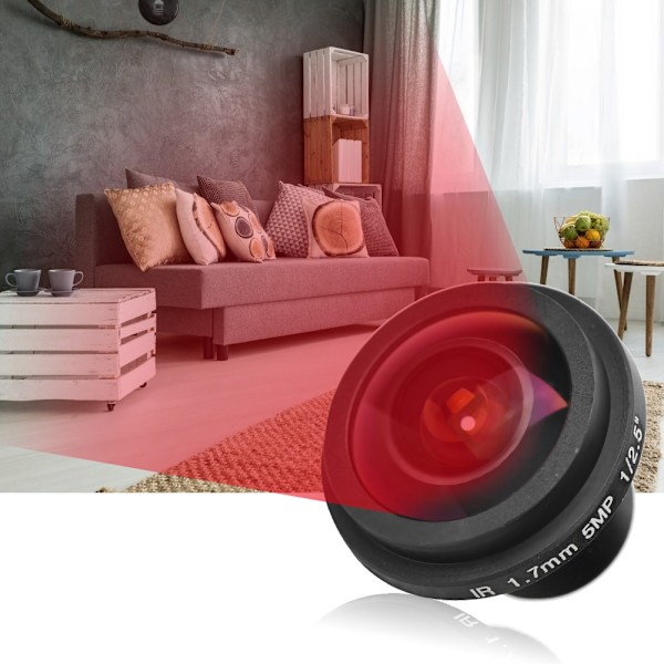 Nyt 5mp 1.7mm 170° Vidvinkel LINS Sikkerhed Fisheye View til CCTV Kamera