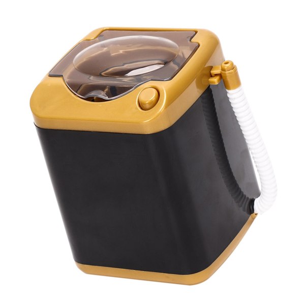 TIMH elektrisk minitvättmaskin Rengöringsmaskin för kosmetiska verktyg Barn leksakspresent (guld)