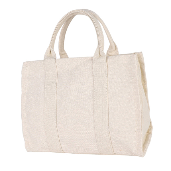 Tote Bag Dame Canvas Single Shoulder School Casual Håndveske med glidelås justerbar stropp Beige M