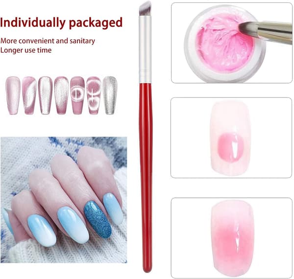 1 st nagellack Render Gradient Tool, Ombre Nail Art Penslar, Nail Art Pensel, Nagellack Gradient Penselspets